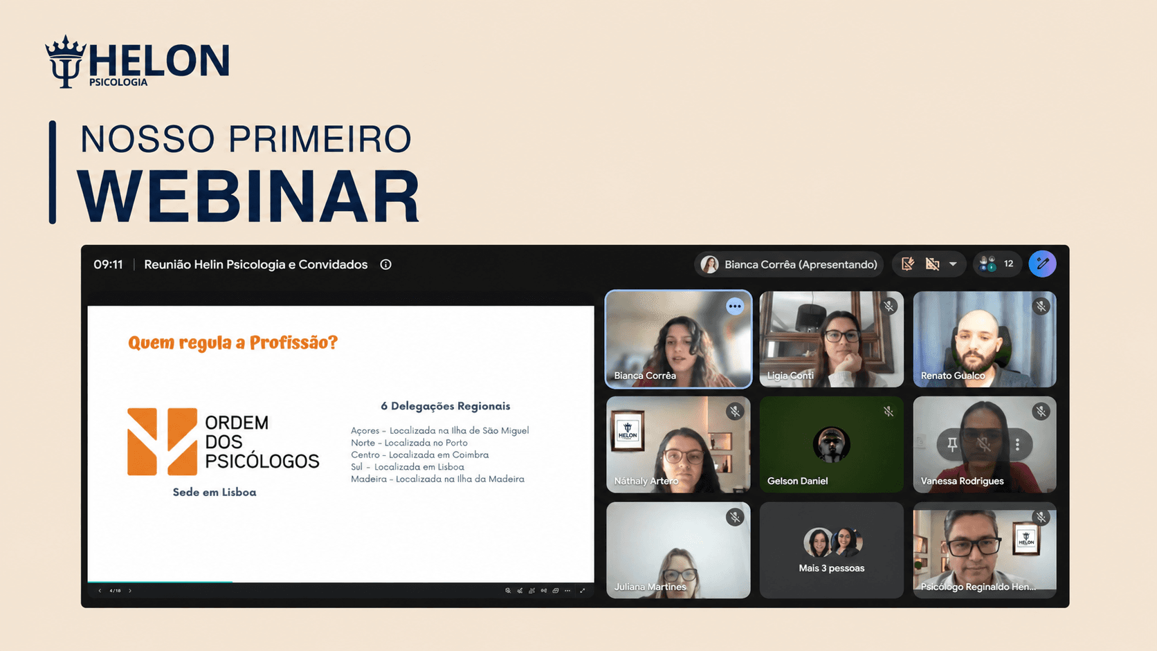 I Webinar da Helon Psicologia reúne profissionais do Brasil, de Angola e de Portugal